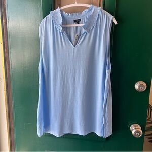 Talbots Sky Blue Sleeveless Blouse